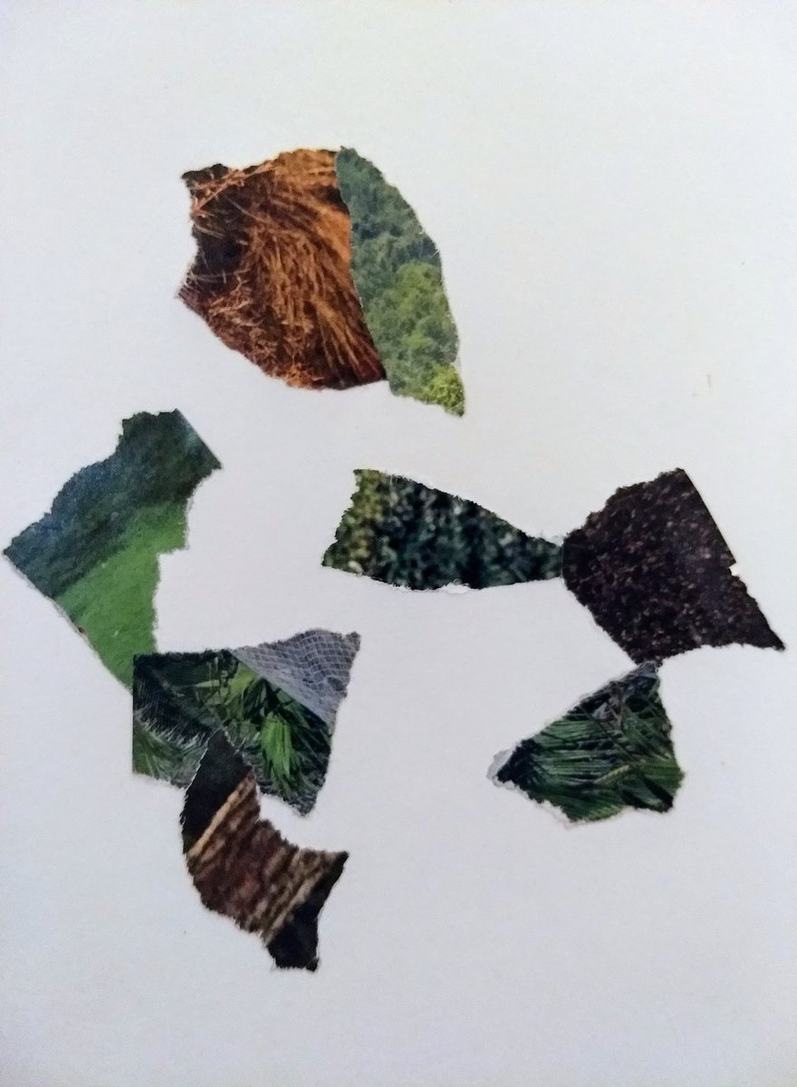 A variation of an idea I came up with earlier today (the original idea is a bit more minimalist). Abstract torn paper collage sketch on sketchbook paper by Karen Reiser

#abstractcollageart #abstractcollage #collage #art #abstractartist #abstractart #collageartist #papercollage