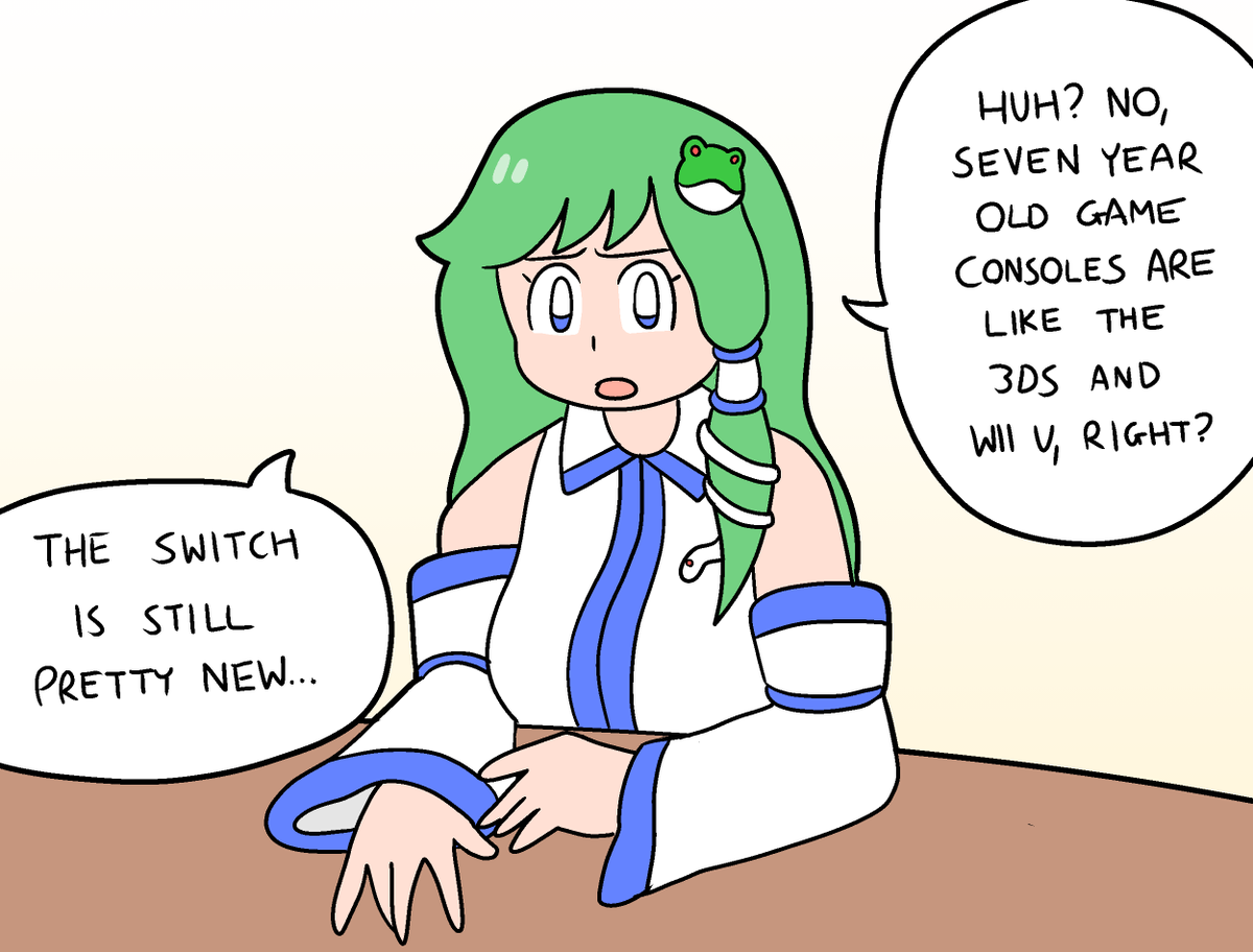 doing the boomer sanae meme a little late #touhou #touhouproject #東方project