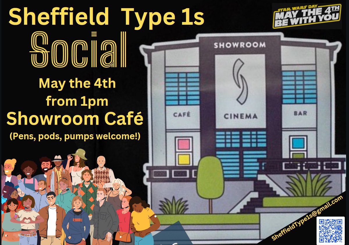 We’re going with the force and meeting up on Sat May the fourth, from 1pm @showroomcinema cafe. Plz RT @HelpSheffield @BBCSheffield @James_Ridgeway_ @GBDocInfo