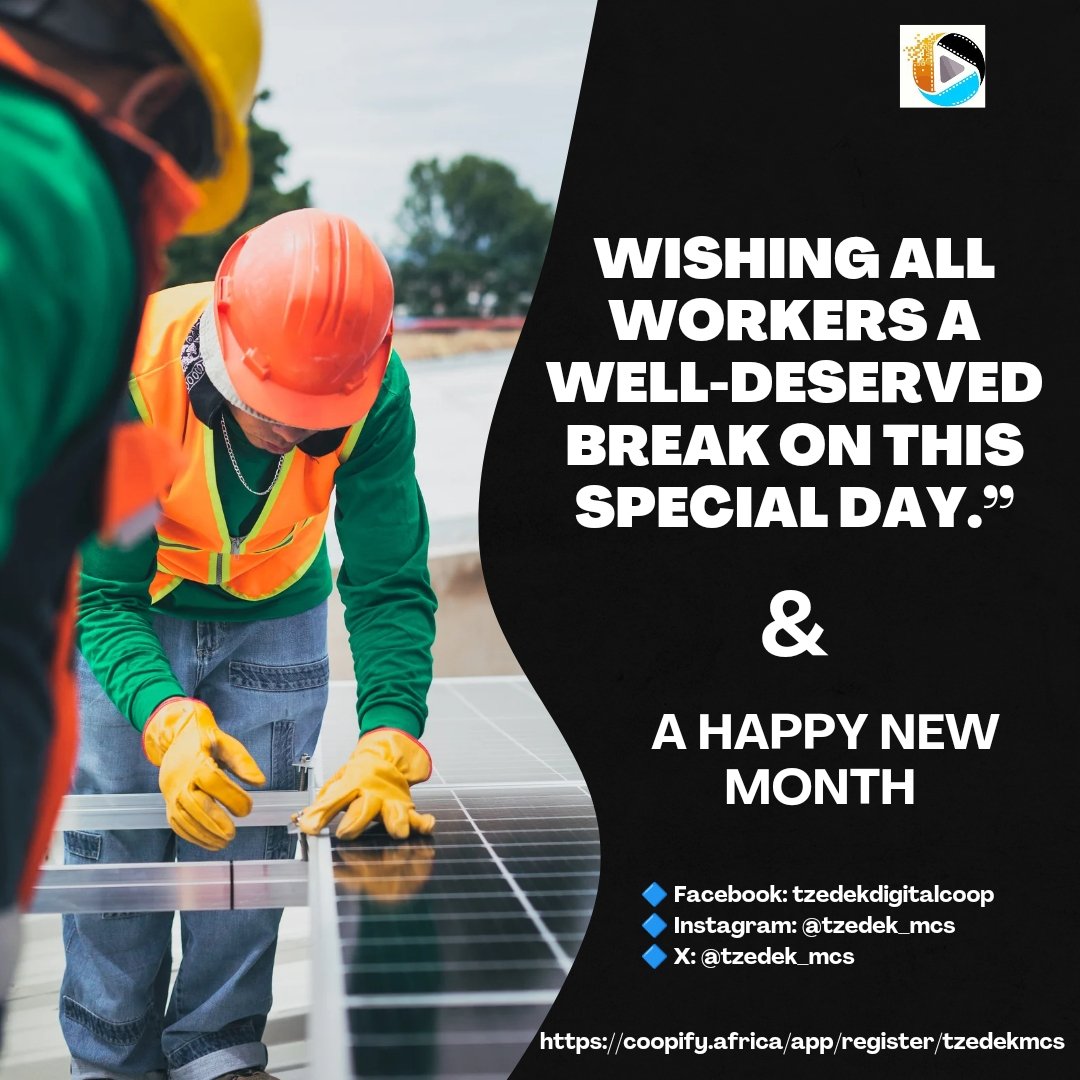 Here is to all the workers making sure this world 🌎 is a better place.

You're celebrated!

#digitalcooperative #cooperativeworld #financialservices #ConnectingAll #consultancy