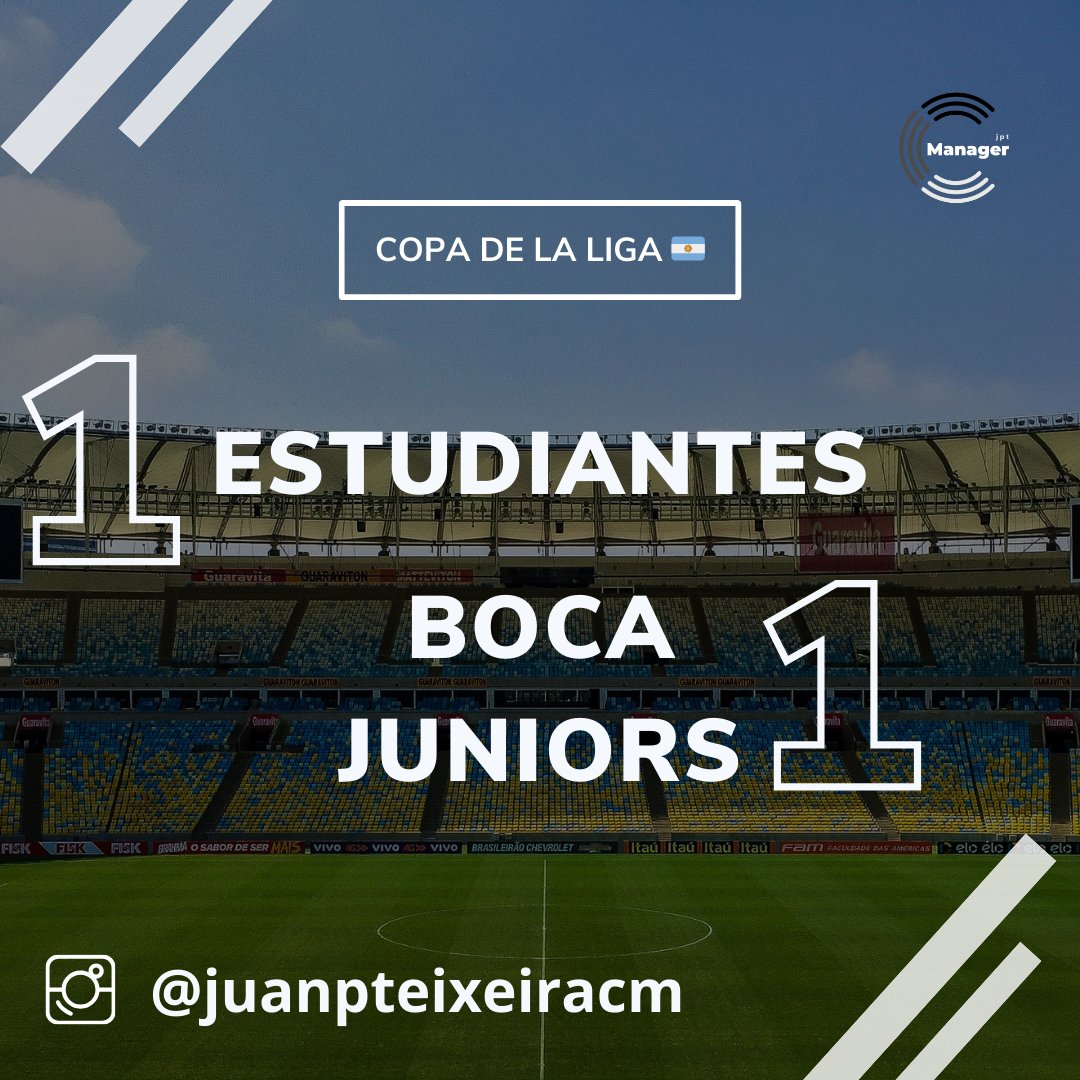 #CopaDeLaLiga ⚽️🏆🇦🇷 | #Semifinal 

⚪🔴 @EdelpOficial 1️⃣ (3)
🔵🟡 @BocaJrsOficial 1️⃣ (1)

#futbolargentino #estudiantesdelaplata #BocaJuniors