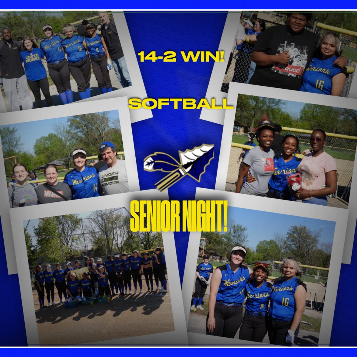 Today our Warrior Softball Team celebrated Senior Night with a victory over Thornwood! Thank you to seniors Skylar Welcome, Kimora Alexander, and Shayla Hall for all your hard work and dedication this season. You will be missed! #SeniorNight #NotDoneYet #GoWarriors