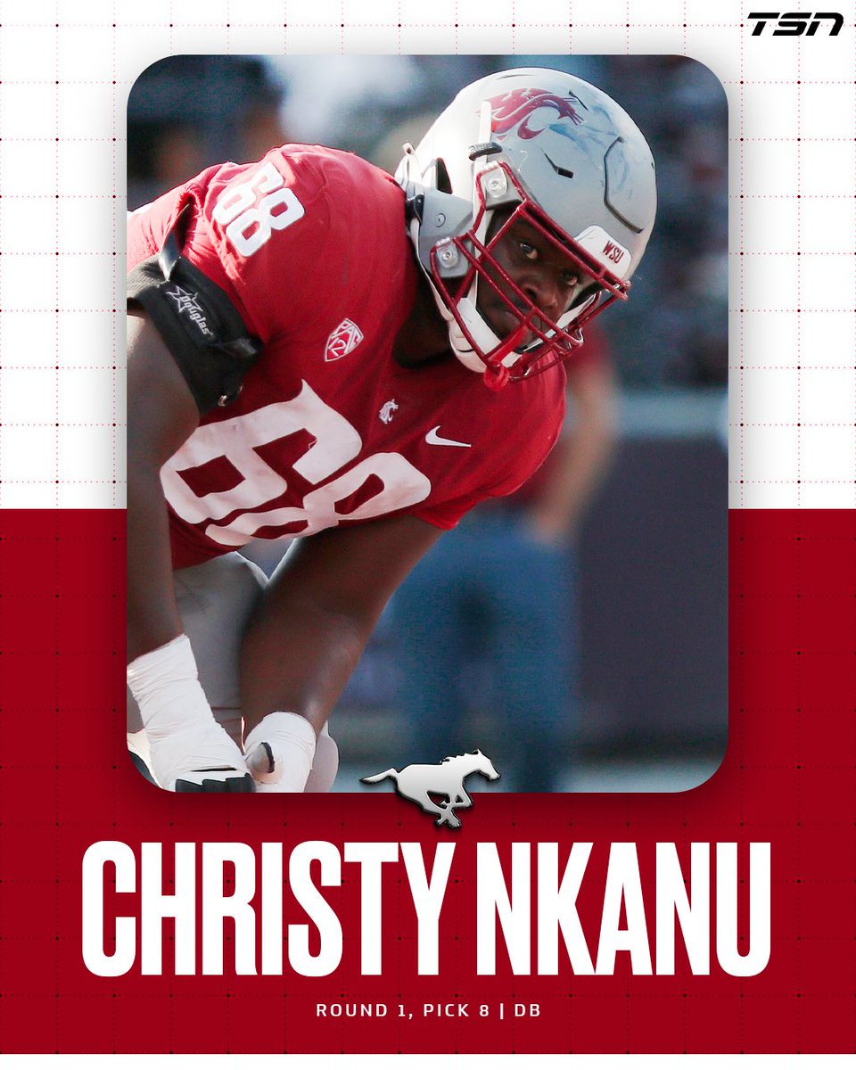 The Stampeders trade up for the 8th overall pick and take Christy Nkanu! #CFLDraft