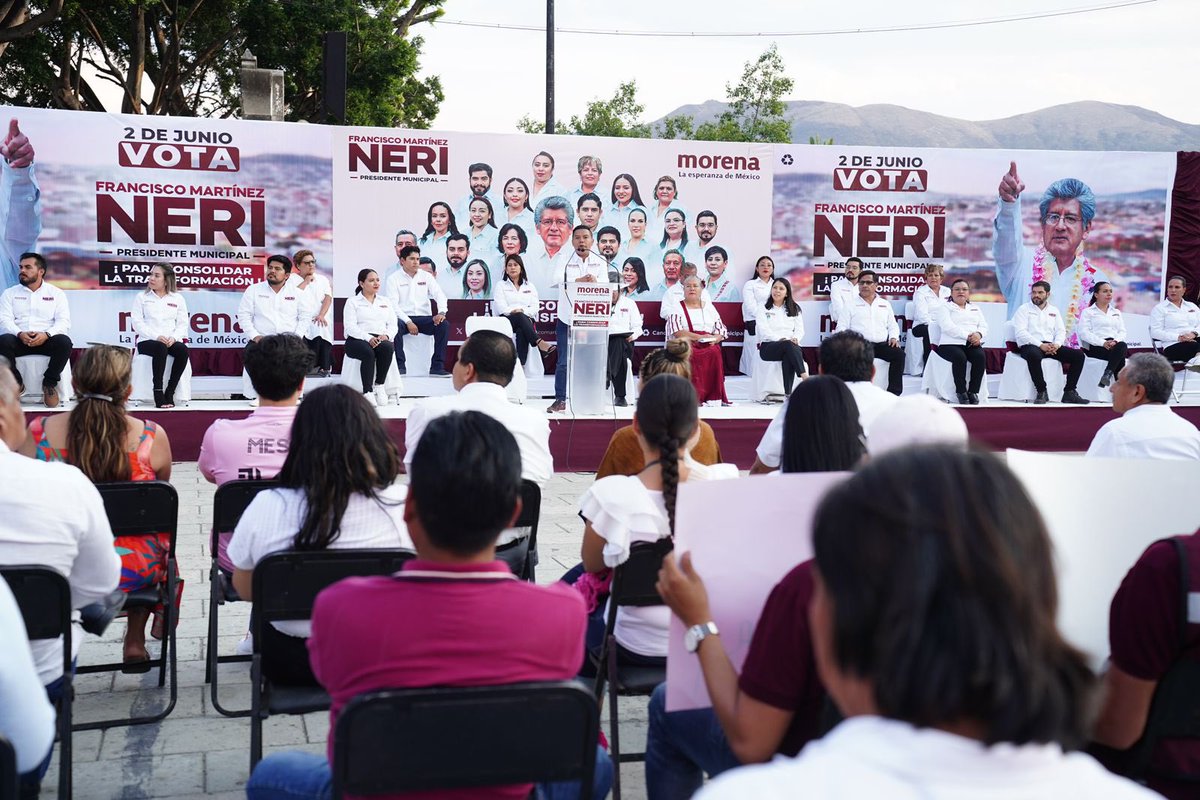 Vivimos un emocionante arranque de campaña en #OaxacaDeJuárez, el apoyo para nuestro candidato a la presidencia municipal, <a href="/FMartinezNeri/">Francisco Martínez Neri</a>, es contundente.

¡Juntas y juntos haremos que siga la transformación en #Oaxaca! 

#VotaMorena