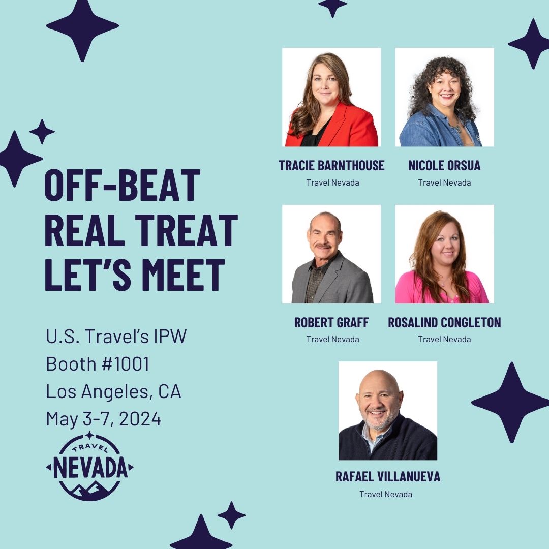 Travel Nevada is heading to LA for @ustravelipw this week to connect with global industry and media partners. See you there! #ipw24