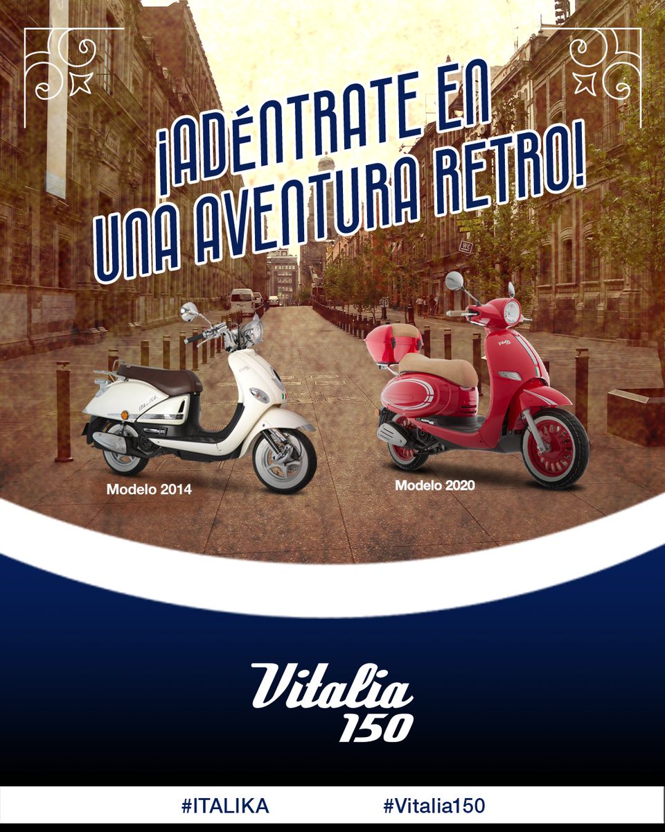 ¡Piloto! Revive la nostalgia de las primeras #Vitalia150 🫶🏼🛵 con su diseño clásico, rodando desde hace 10 años 😎 #ElMotorDeTuVida #ITK