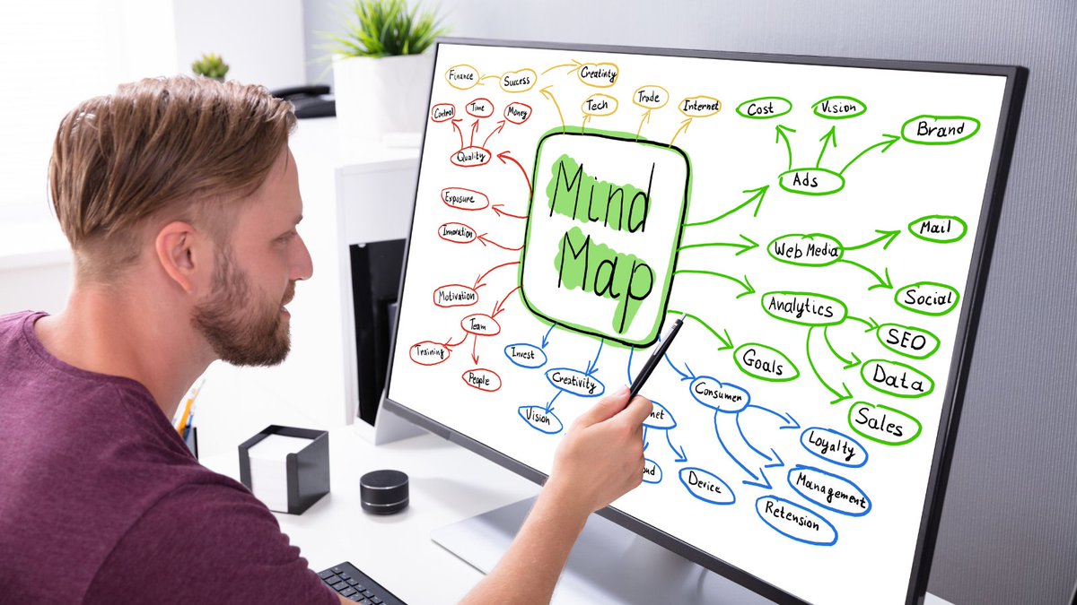 Anxious about a big project? Mind map your ideas! Visually brainstorm tasks, steps, and potential roadblocks to develop a clear action plan. #MindMap #ProjectPlanning #BreakDownTheAnxiety #PrioritizeSuccess #ProductivityTip #SuccessMindset #DailyGoals