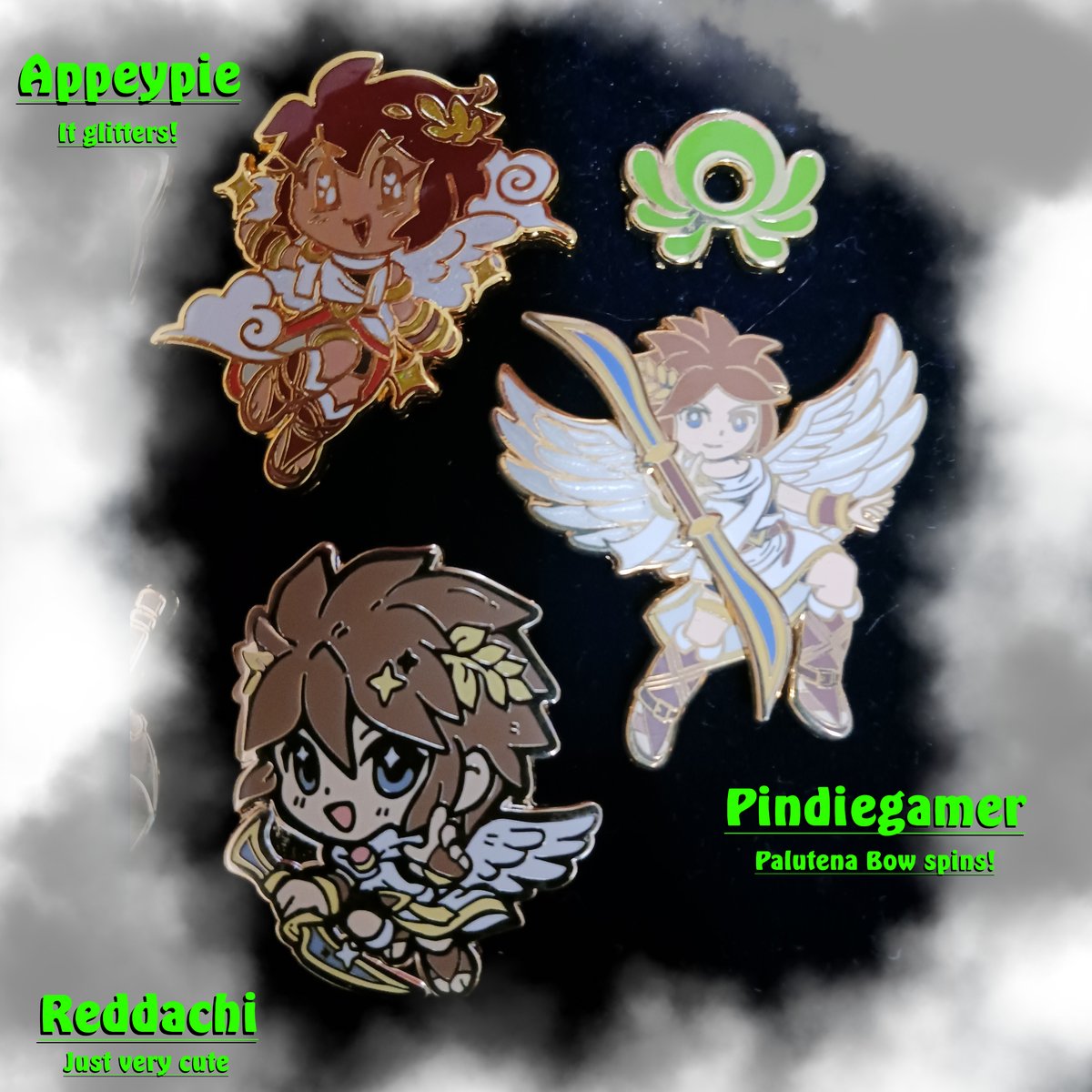Coricus_SSB's tweet photo. Just bought this adorable Pit from @Reddachi off of Etsy! I figured it might be a good time to take a group shot and signal boost the pins I bought from @appeypie and @PindieGamer on Etsy as well. Sorry about the glare! #kidicarus #kidicarusuprising #nintendo #supersmashbros #ssb https://t.co/PrgeGvn1WX