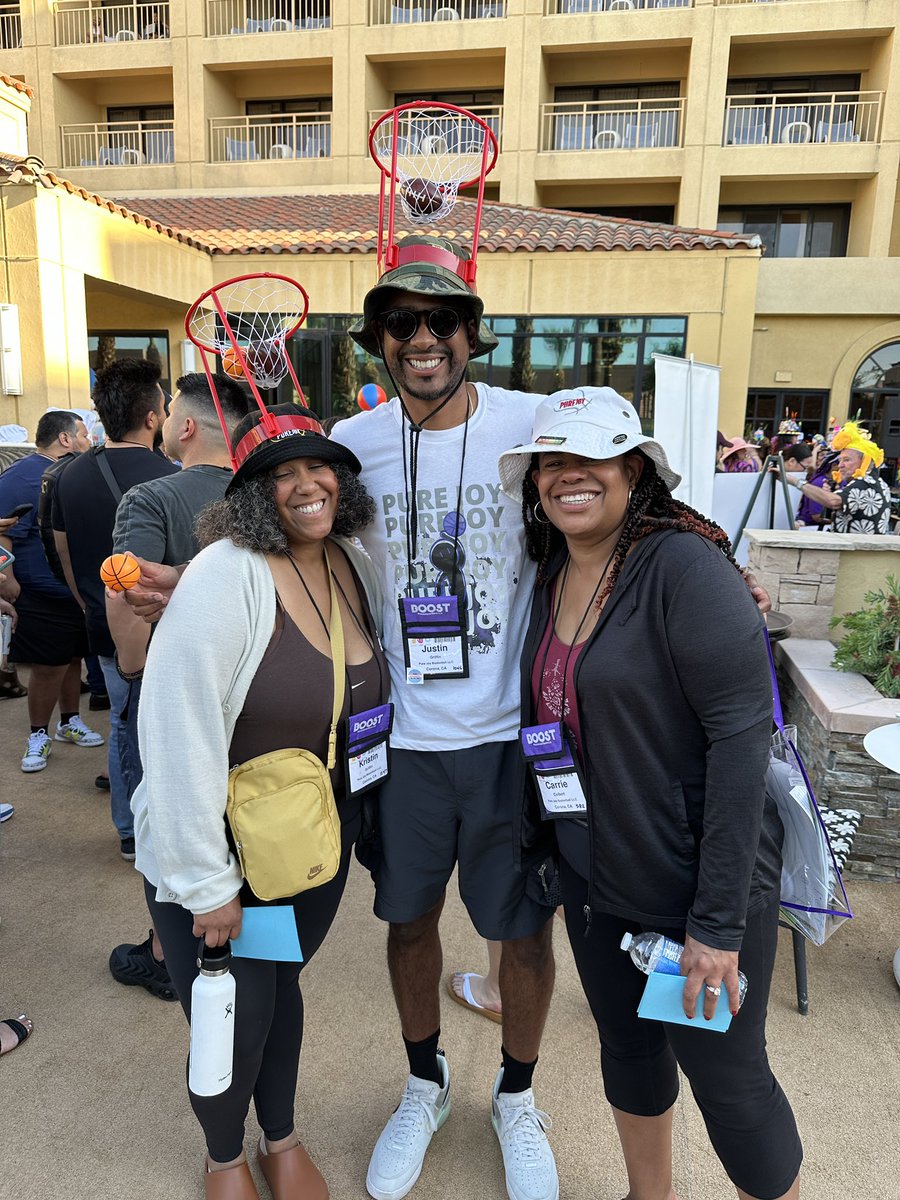 The Welcome Reception and Hat Contest has been fun! We love how creative these hats are and thanks so much to our sponsor @playztag! #boostconference