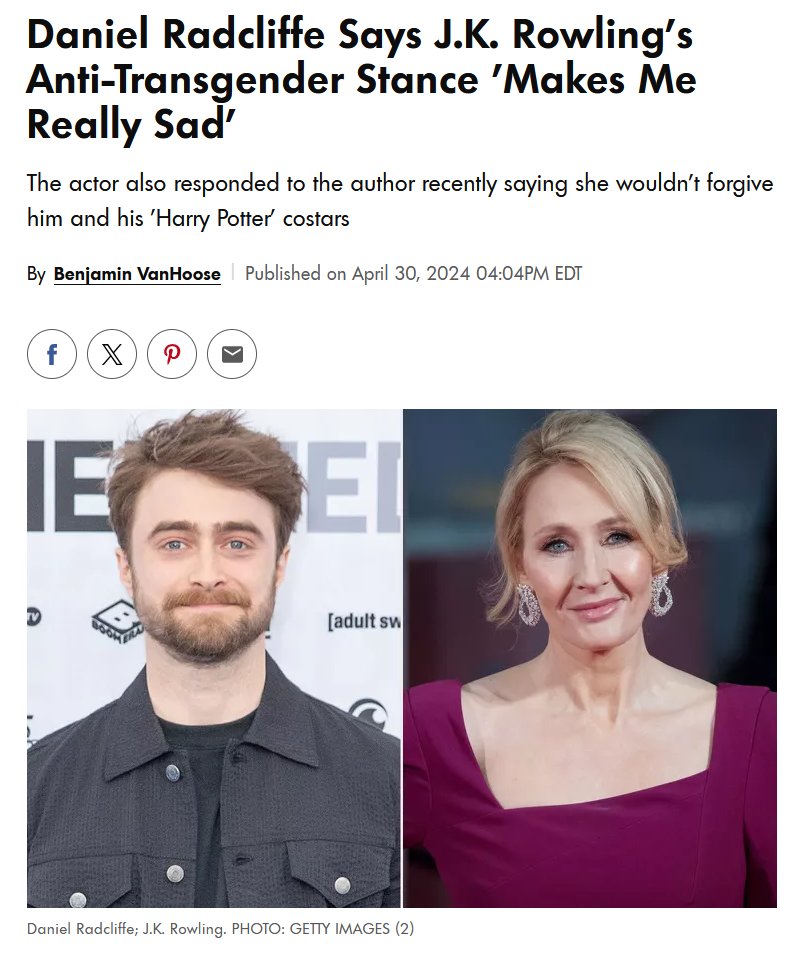 Harry Potter actor Daniel Radcliffe: Haven't spoken to JK Rowling in years, and her anti-transgender stance 'makes me really sad'