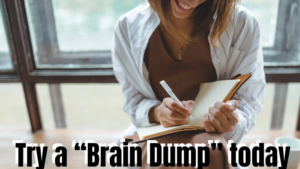 Feeling like your brain is overloaded?   Take a 'Brain Dump' break! Write down all your thoughts, tasks, & worries. It clears your mind & helps you prioritize effectively!  #BrainDump #GainFocus #PrioritizeSuccess #ProductivityTip #SuccessMindset #DailyGoals #BeatProcrastination