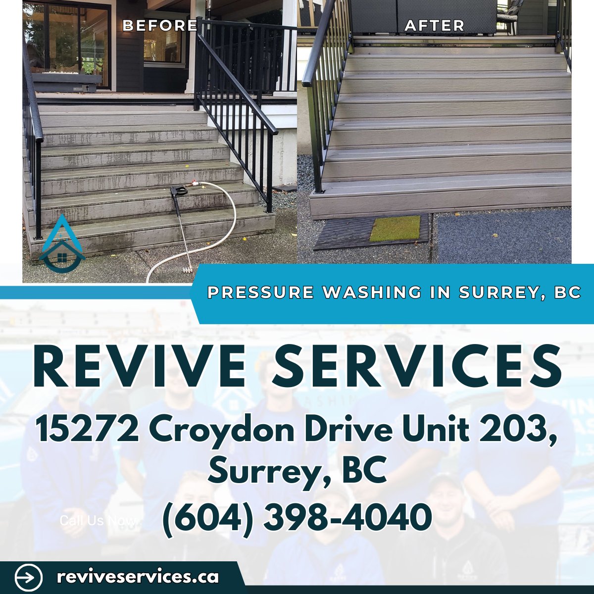 Pressure Washing in Surrey, BC - Revive Services

reviveservices.ca/services/press…

Revive Services
15272 Croydon Dr #203
Surrey, BC V3S 0Z5, Canada
604-398-4040

maps.google.com/maps?ll=49.059…

#PressureWashing #PressureWashingSurreyBC