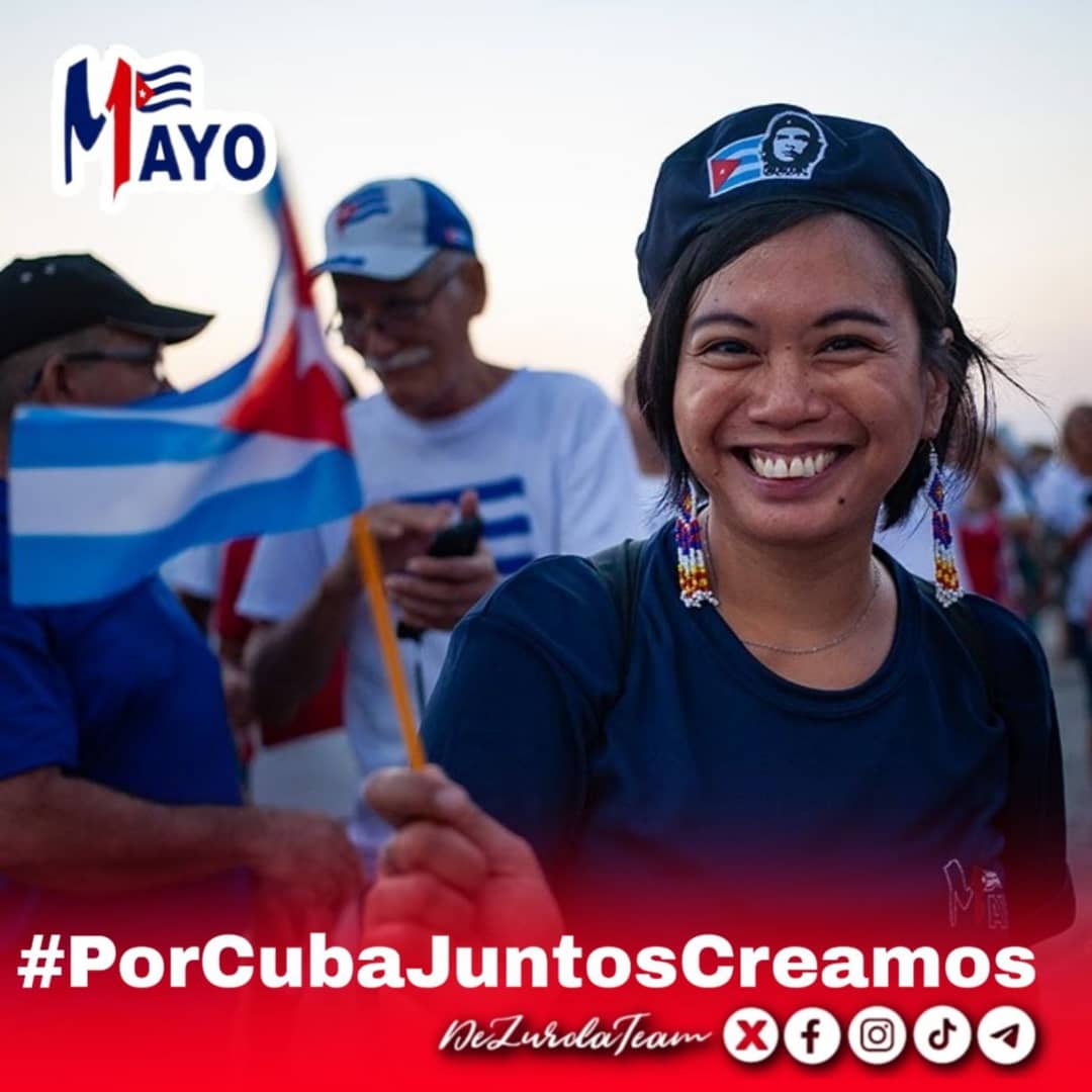 Cubanas, acudamos a las principales plazas  de todo el país este #1Mayo ratifiquemos nuestro orgullo de vivir en la #Cuba digna y firme. Construyamos el país mejor que queremos y que solo será posible si #PorCubaJuntosCreamos
#MujeresEnRevolución