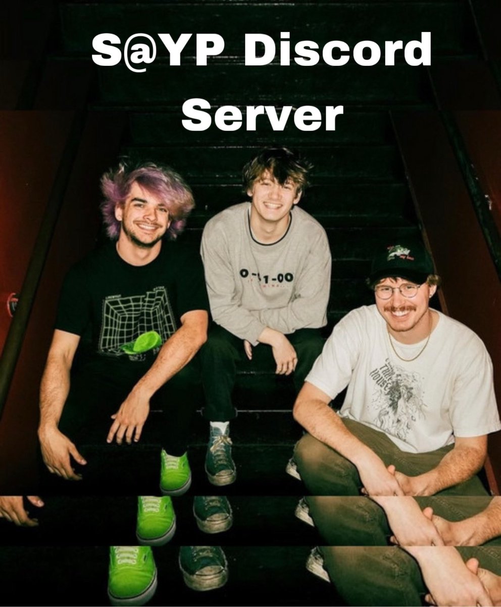 discord.gg/VUJxNaJH Calling all s@yp fans!! 🗣️ Me and another friend of mine decided to make an “official” server for @saypband where fans of theirs can meet up and talk about music and share interests and stuff :D share + join!!