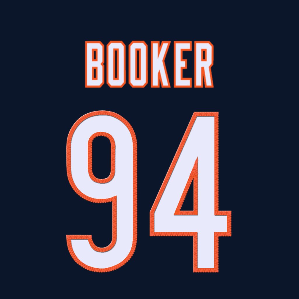 Chicago Bears DE Austin Booker (@austinbookerr) is wearing number 94. Last assigned to Rasheem Green. #DaBears