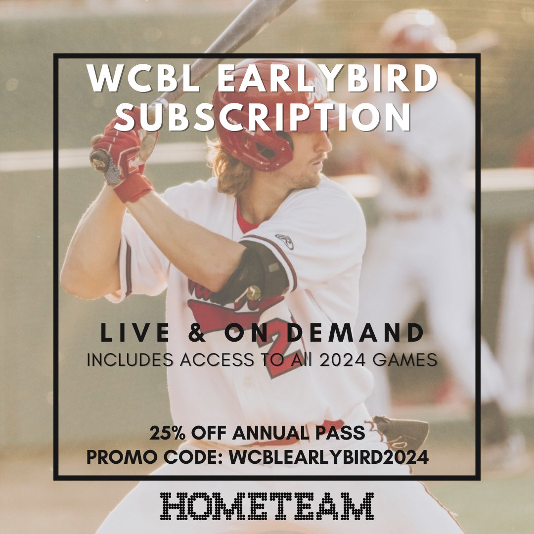 Hey Mavericks fans! Get ready for the upcoming @wcbleague season with Hometeam Live’s Early Bird package! All the action from every team in the league streaming wherever you are. ⚾️🔥☀️ Head to app.hometeamlive.com to subscribe and use code WCBLEARLYBIRD2024 for 25% off!