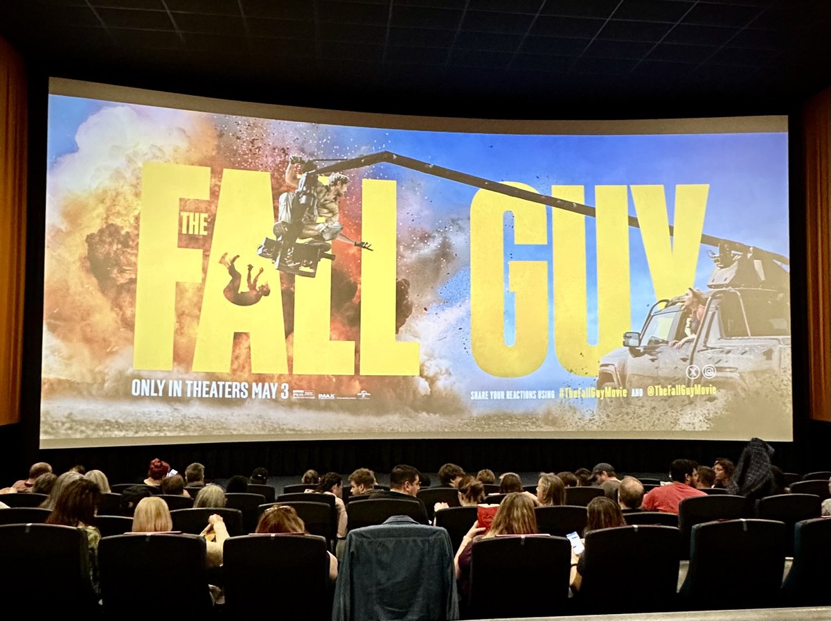 Fresh out of an advance screening of The Fall Guy & mannnn this movie is sooooo FUN 🤣🔥 If you loved Ryan Gosling as Ken this will only amplify your love. It’s such a blast. Literally. Many explosions 🤣 See in a packed theater, you will smile the entire time 💥 #TheFallGuyMovie