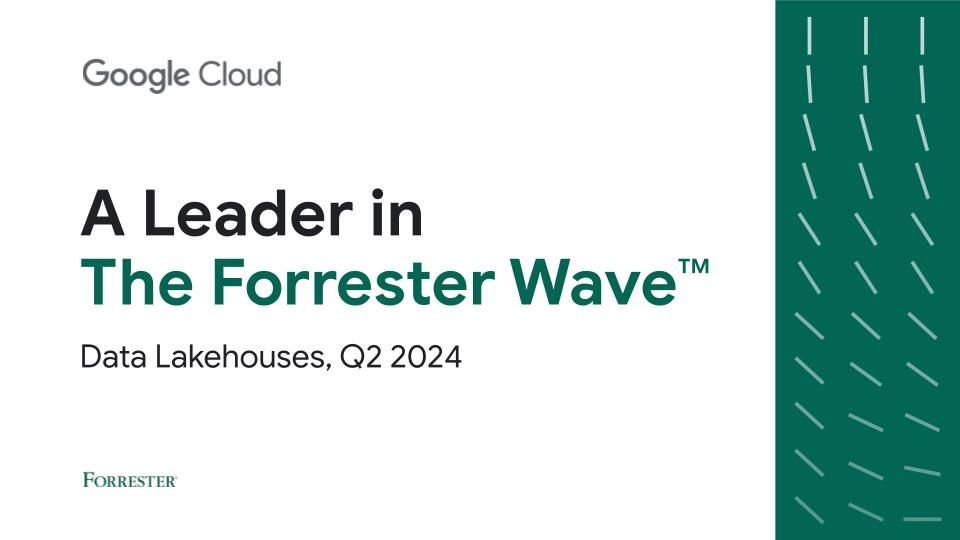 Google Cloud named a leader in the 2024 Forrester Wave™: Data Lakehouses

#DataLakehouses #CloudComputing #GoogleCloud