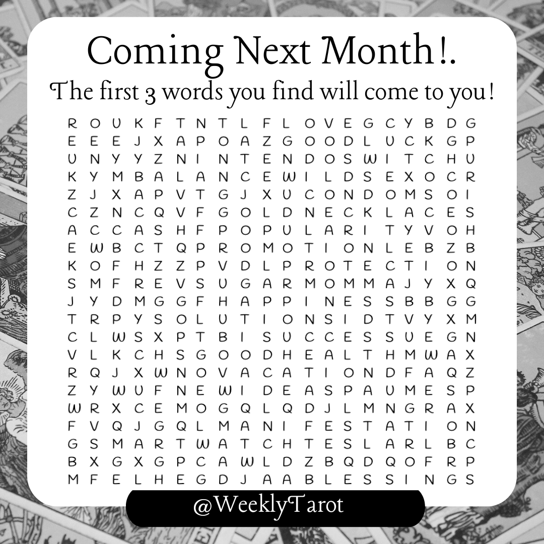 The first three words you find are going to manifest in your life next month!

RP and Drop a Comment with what you've got to Claim 🤲🏻🙏🏻 

Get the Good Vibes Word Search book: amazon.com/Today-feeling-…