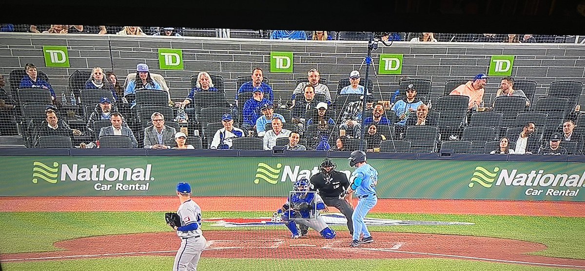 So curious. Who is seating behind home base in the $1000+ big black seats? Are they corporate, given to employees? Because they are very unenthusiastic @BlueJays fans (even when we’re winning). @BlueJaysDad @Wilnerness