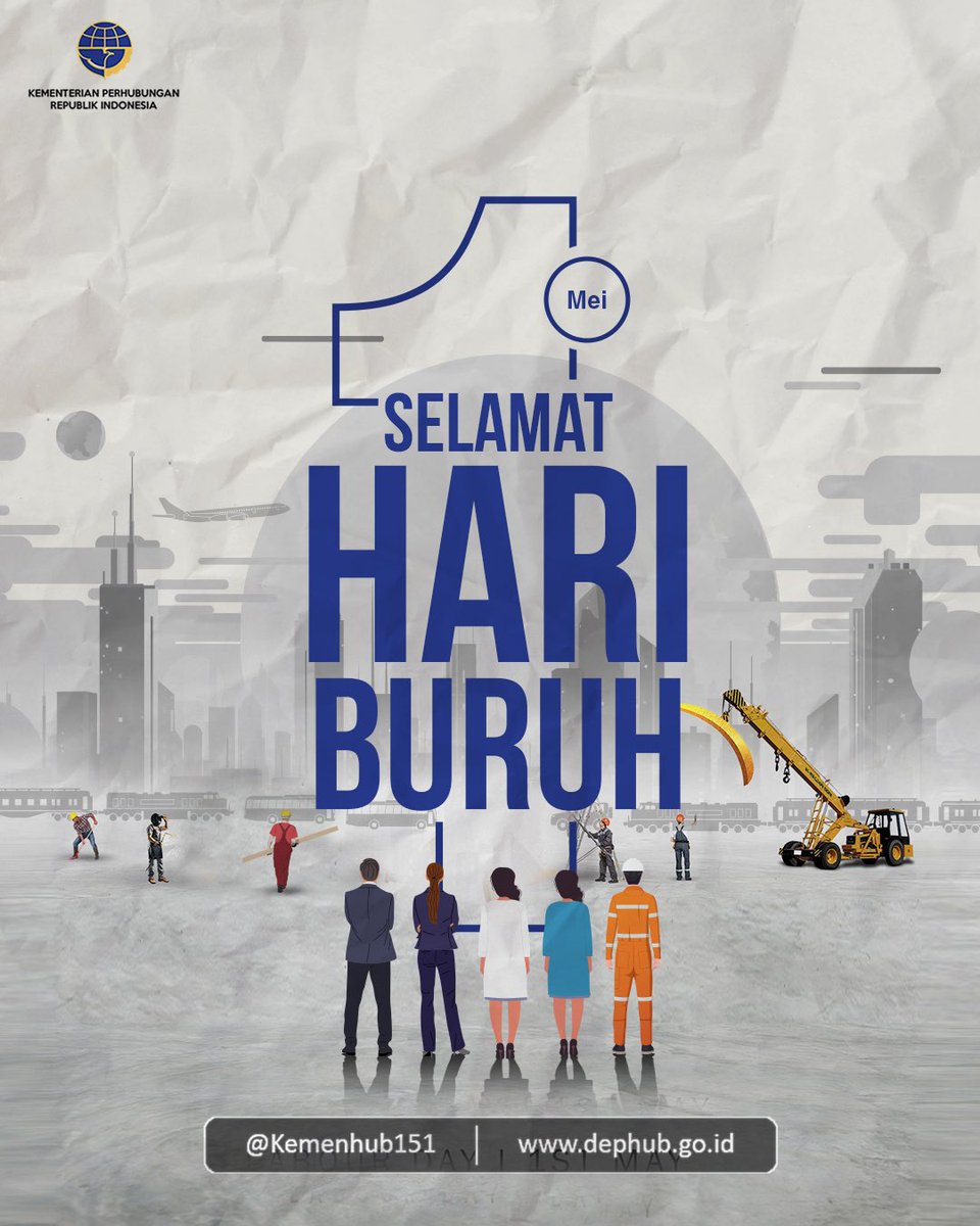 Selamat Hari Buruh Nasional, 01 Mei 2024. Terima kasih untuk semua kerja keras, pengabdian dan perjuangan seluruh pekerja di Indonesia. Apresiasi setinggi-tingginya untuk semangat para pekerja dalam membangun negeri.   #MenghubungkanIndonesia