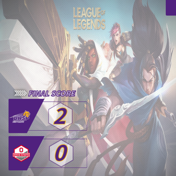 A great 2-0 win for the @uhspeutectics tonight and we are on for @neccgames' National Finals tomorrow at 7pm CST! Thank you for watching and see you tomorrow! #GGWP! #GoEuts💜