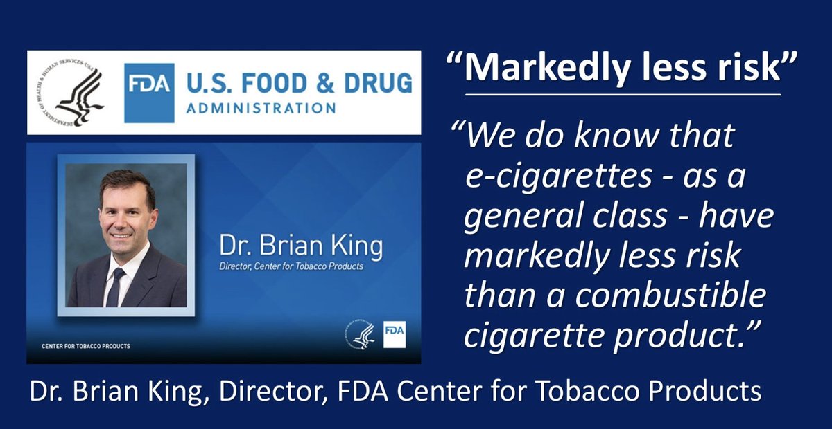 Brian King should be on Twitter. I need to know how he justifies saying this. While his office authorized NEW CIGARETTES to the market while DENYING E-CIGS. @DrCaliff_FDA this is getting ridiculous apnews.com/article/scienc…