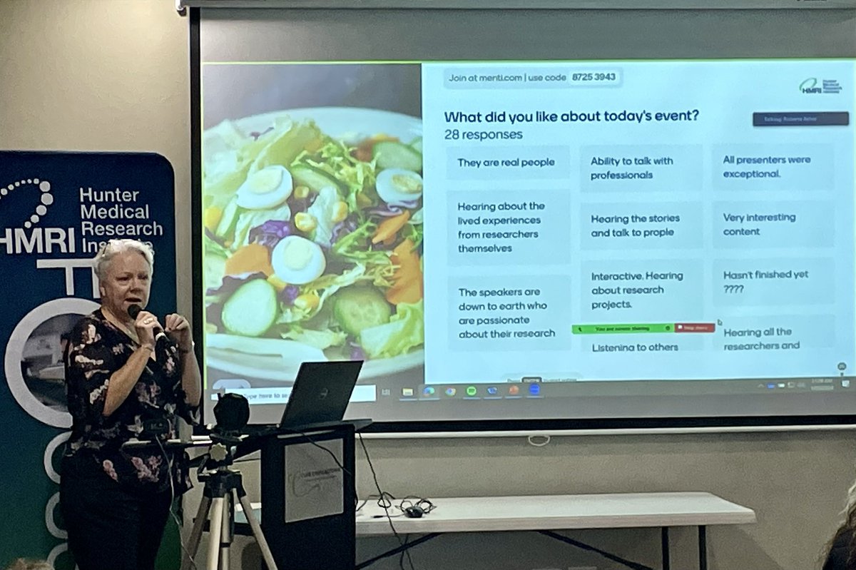 At the #HMRI Food &amp; Nutrition Program Consumer engagement event today attendees enjoyed hearing about the lived experiences of our researchers and inspiration for our work <a href="/UONnutrition/">UON Nutrition</a> <a href="/HMRIAustralia/">Hunter Medical Research Institute (HMRI)</a> @UON_research <a href="/RegionalHealth1/">NSW Regional Health Partners</a>