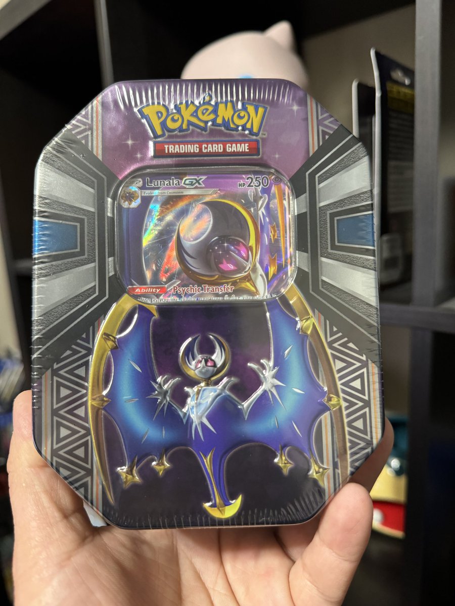 Check out this Lunala Gx Legends of Alola Tin.

This Tin was released March 17, 2017

#pokemon #pokemoncards