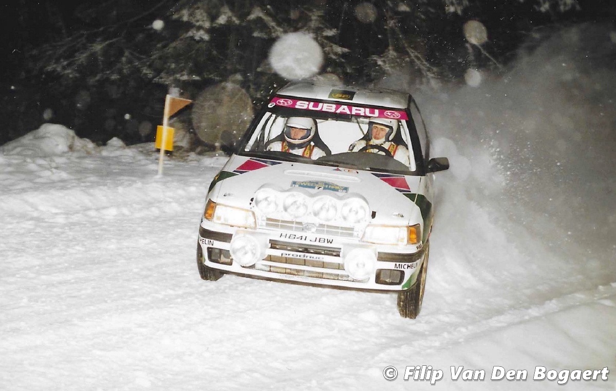 Colin McRae 🇬🇧 Derek Ringer 🇬🇧 Subaru Legacy RS 41. International Swedish Rally 1992 🇸🇪 2nd O/A, Subaru Rally Team Europe 🏁 👉 ewrc-results.com/final/626-inte… 📸 © Filip Van Den Bogaert 🏁