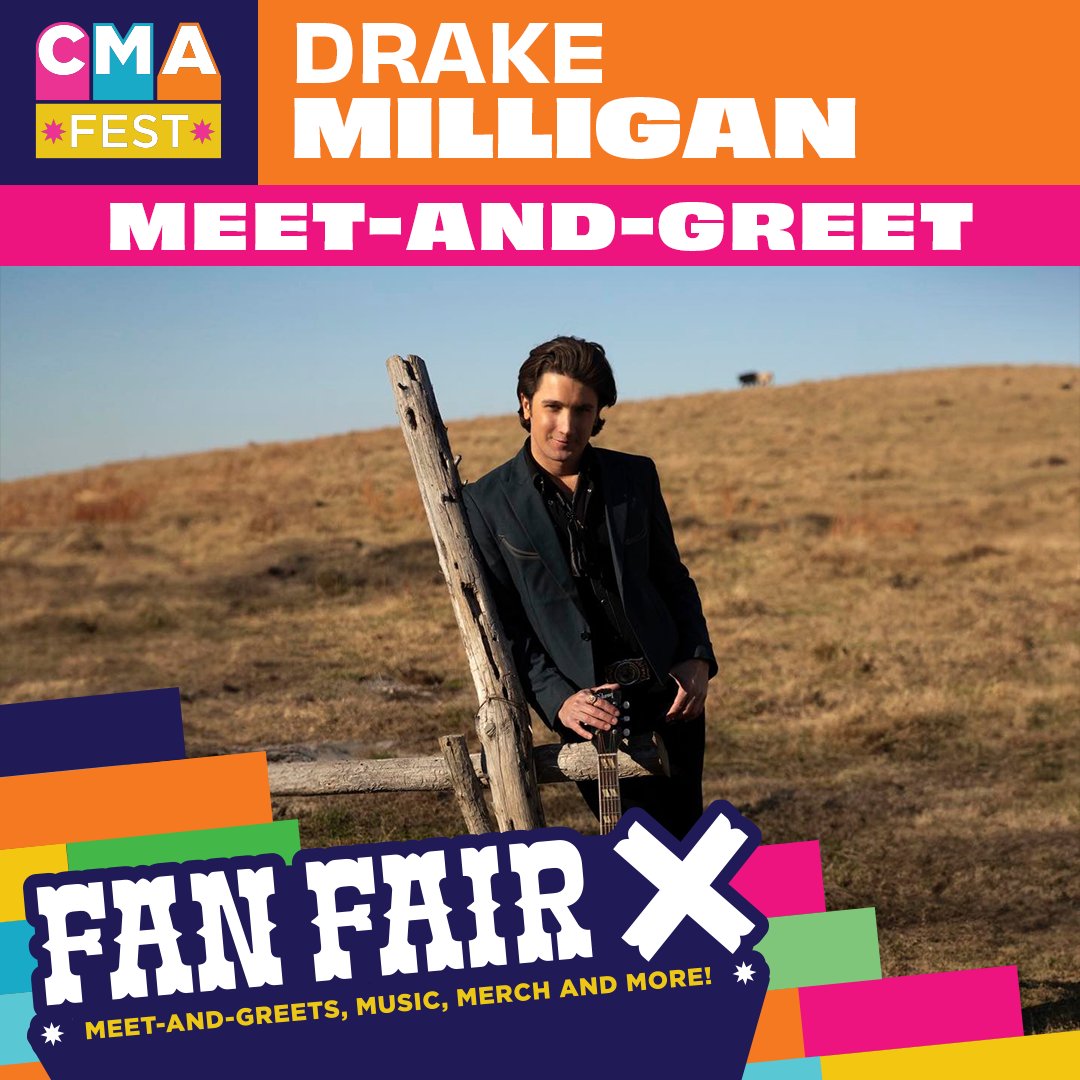 Can't wait to meet y'all at @CMA Fest this year! I'll be at Fan Fair X on June 8th from 12-1 before my show at the Riverfront Stage ⚡️ #CMAFest