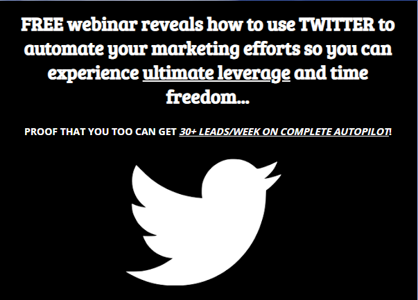 Free Webinar reveals how to use TWITTER to automate your marketing efforts and experience #ULTIMATE #LEVERAGE and time freedom - bit.ly/3j8Csey