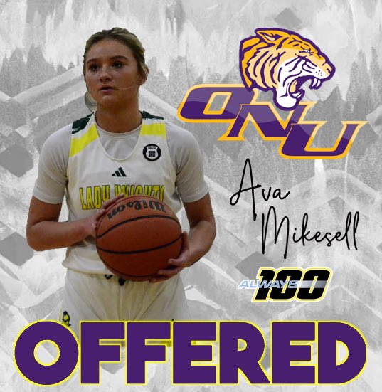 after a great visit with coach glenn and caleb johnson, i’m blessed to receive another offer from @ONU_Tigerball!! thank you @calebjohnson82 and coach lauren glenn for inviting me! it was a pleasure to meet and play a bit with the girls. GO TIGERBALL!💜💛