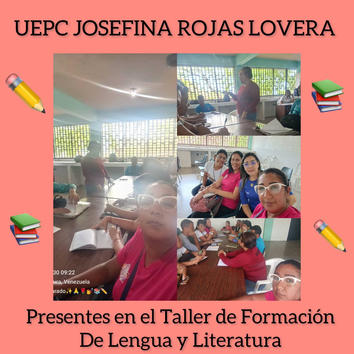 Docentes de la UEPC JOSEFINA ROJAS LOVERA de Lengua y Literatura en Taller de Formación con el CDCE ARAGUA, como parte de una Educación de Calidad <a href="/_LaAvanzadora/">Yelitze Santaella</a> <a href="/Soykarinacarpio/">Karina Carpio</a> <a href="/cheanahis/">Anahis Palacios</a> <a href="/CDCEAragua/">CDCE ARAGUA</a> <a href="/CRIFPMA/">CRIFPMA</a> <a href="/vina_sorangel/">Sorangel Vina</a>