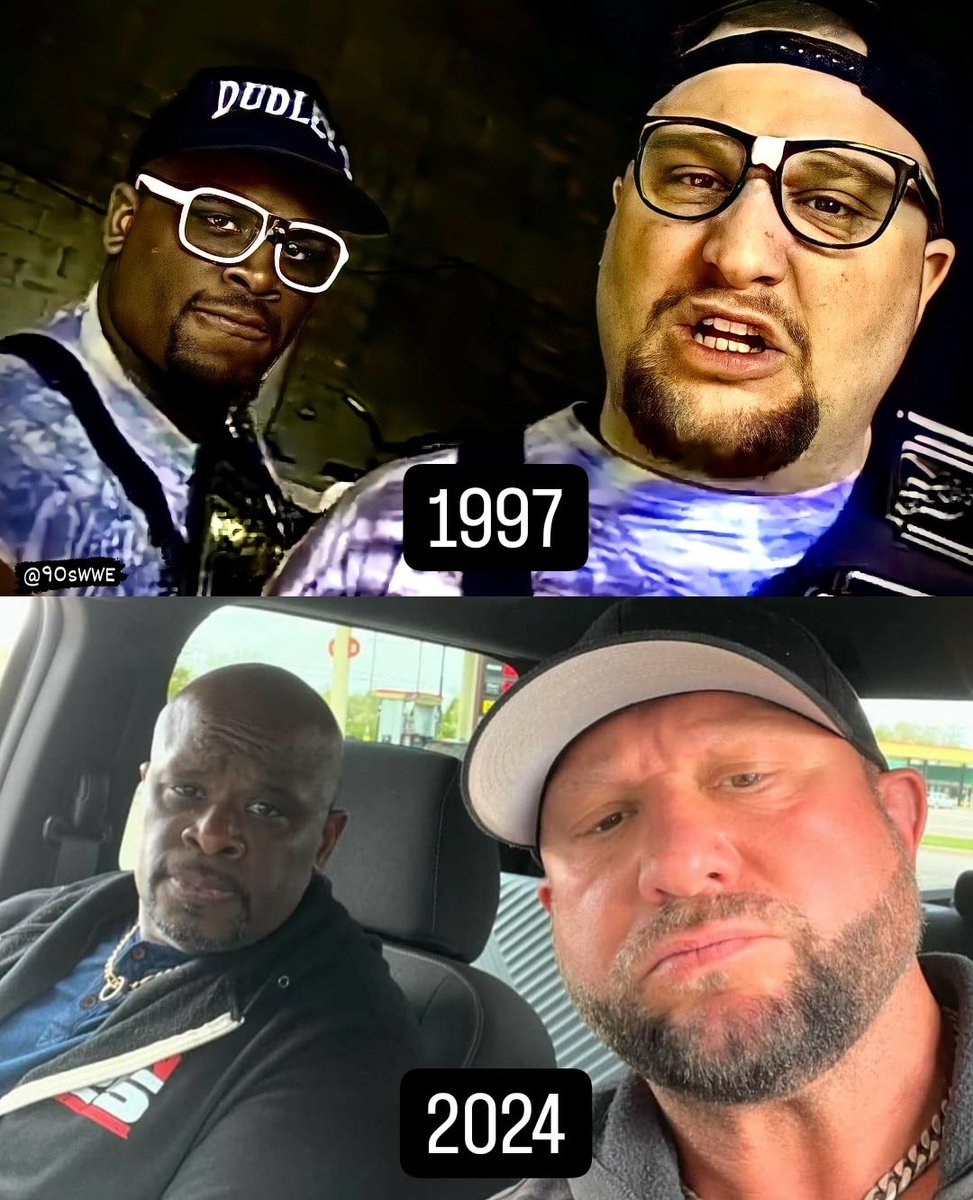 The Dudley Boyz 🙌🏻

Then and now...