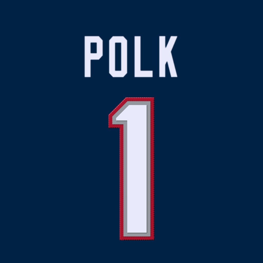 New England Patriots WR Ja'Lynn Polk is wearing number 1. Last assigned to Jalen Reagor. #NEPats