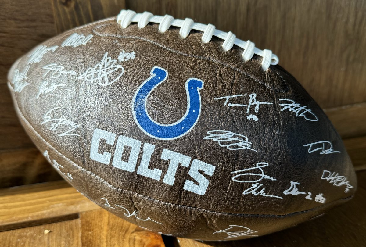 📣Colts Autographed football is sold! Don't sleep on our online auction items! Head over to givebutter.com/500kickoff click on the 'auction' tab to register, bid, or buy now! #happybidding #teamwwf #nonprofit #fundraiser