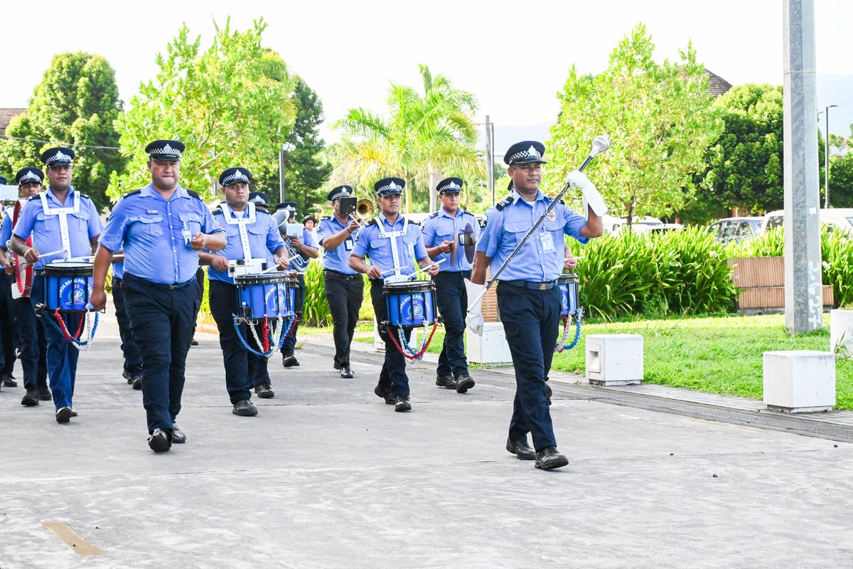 #USPacificFleetBand | In celebrating International Jazz Day (April 30), the U.S. Pacific Fleet Band joined the Samoa Royal Police Band in their morning parade. The Band had the honor of marching and playing the national anthem of Samoa (Vii o le Saolotoga o Samoa), along with