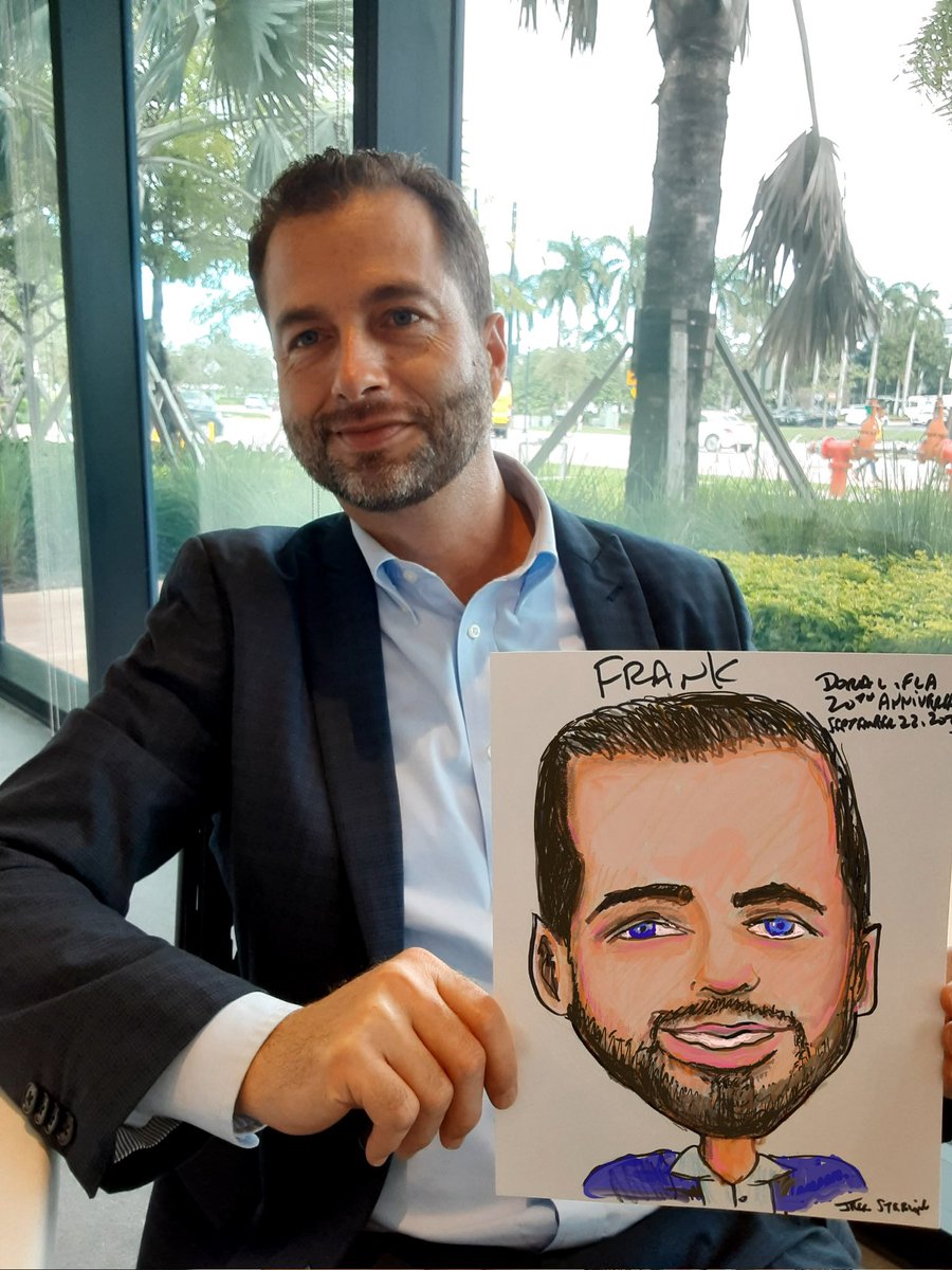 City of #DoralFlorida northwest of #Miami Special Event Luncheon for #CityAdministrators and  #MunicipalWorkers included #Caricature drawings by #MiamiCaricatureArtist and former #Philadelphia Art Director Jeff Sterling from FloridaCaricatures.Com