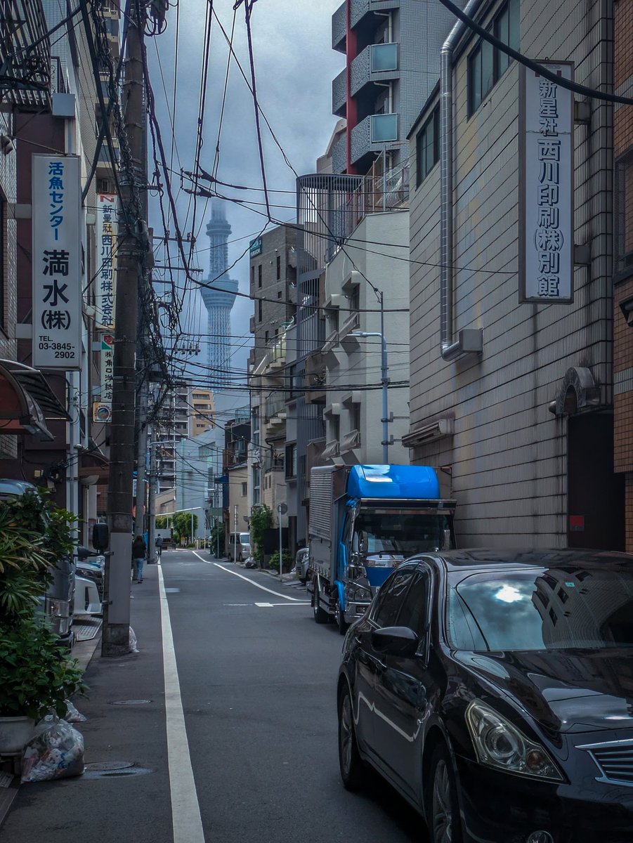 小雨に煙るスカイツリー
#asakusa #kappabashi #townscape #smartphonephotography #pixel7a