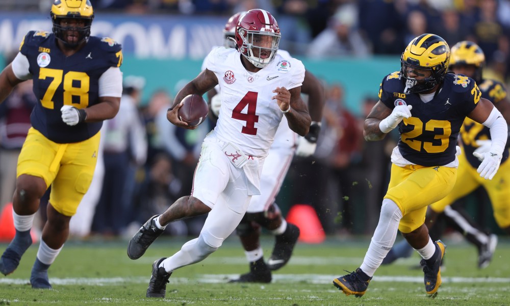 Jalen Milroe on if Michigan cheated:

'It don’t matter, they won. If they done it. It doesn’t matter, they won,” 

The Buckeye faithful continue to wait for the hammer, but it's never coming.
#Alabama #goblue 〽️