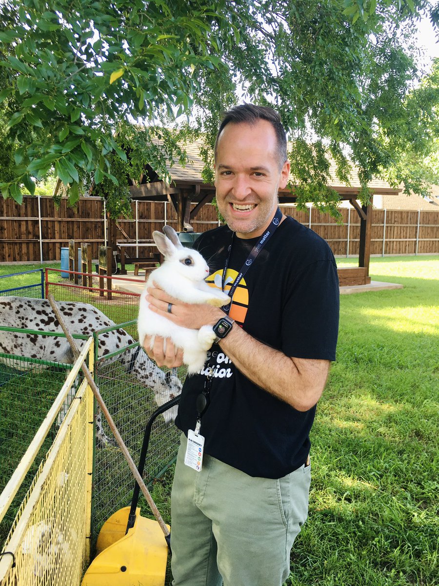 Some days, work involves enjoying the traveling petting zoo with PreK 🐇 #WilsonWay #WeLeadTX