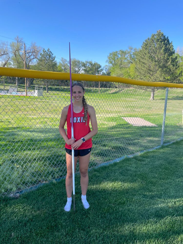#1 in 2A &amp; New School Record: Emily Bainter of Hoxie threw 136’8” in the javelin  making it the best throw in 2A so far this season and ranked eighth in all classes of Kansas. #sportsinkansas