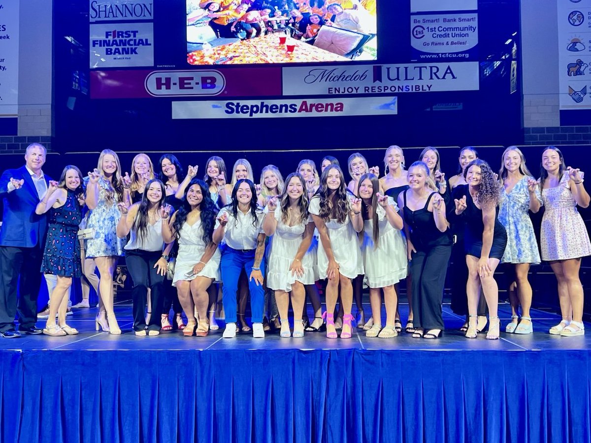 2024 Golden Horn winners!  1st time in team history!!! Award for community service, GPA, and success.  #RamFam