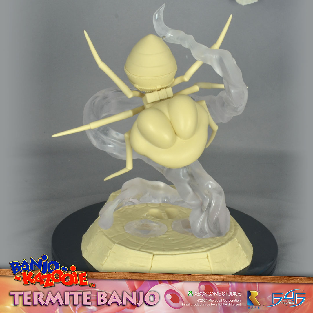 TERMITE BANJO PRE-ORDERS NOW OPEN! Check out how Termite Banjo looks before adding the paint details! EARLY BIRD OFFER: place your orders before 20th May 2024! first4figures.com/banjo-termite.… Giveaway: first4figures.com/blog/banjo-kaz… #BanjoKazooie #TermiteBanjo #Rareltd #Statue @RareLtd