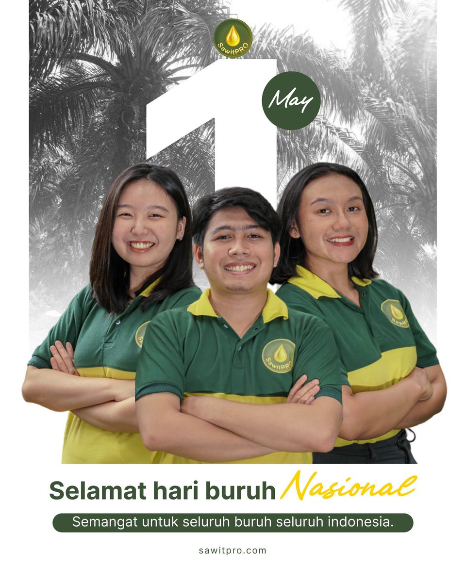 abhishekposts's tweet photo. 🌴👷‍♂️ Happy Labor Day! 👷‍♀️🌴

Let's appreciate and celebrate the dedication of workers in Indonesia, especially in the palm oil industry. Thank you for your hard work and commitment. Together, we build a brighter future!

#BeMore https://t.co/srfk2QNSQx
