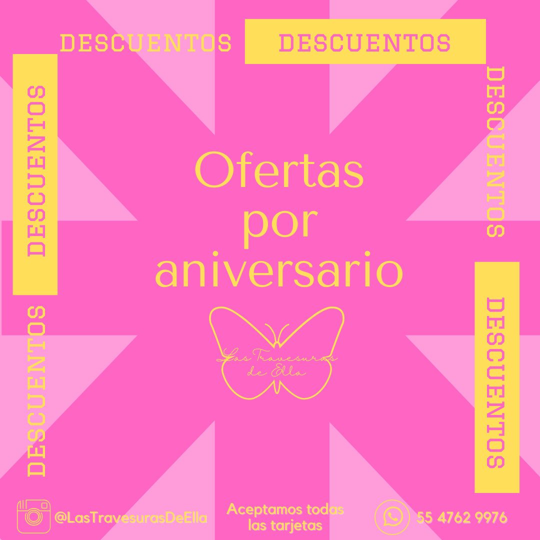 Pregunta por nuestras ofertas por aniversario! Entregamos a todo México y aceptamos todas las tarjetas.

#LasTravesurasDeElla #SexShopOnLine #JuguetesParaAdultos #JuguetesSexuales #SexualidadResponsable #Sexo #Bdsm