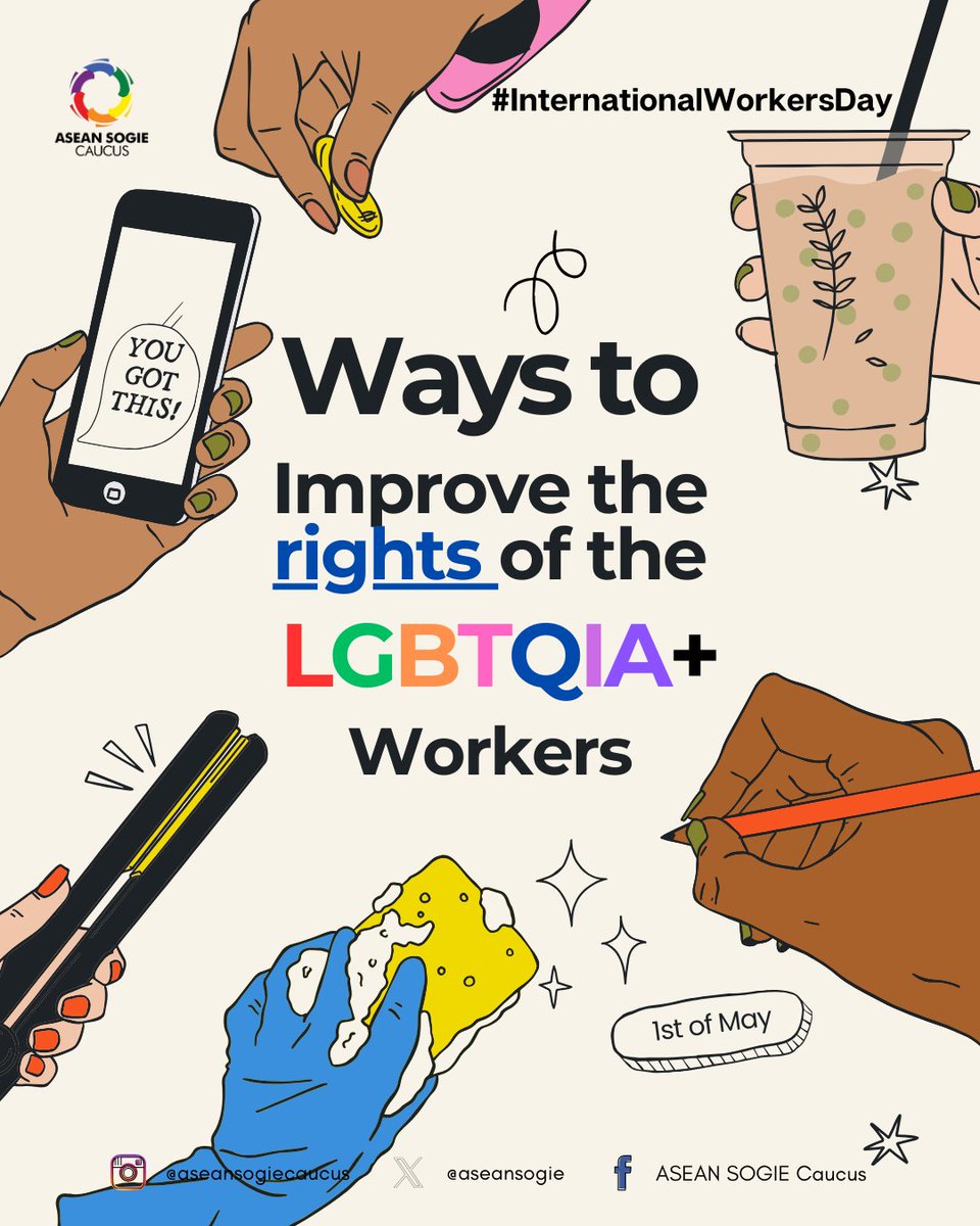 On International Workers' Day, we celebrate the contributions of LGBTQIA+ workers around the globe. Together, we stand in solidarity for equality, fair treatment, and dignity in the workplace. 

Let's continue to strive for inclusive workplaces where every worker,