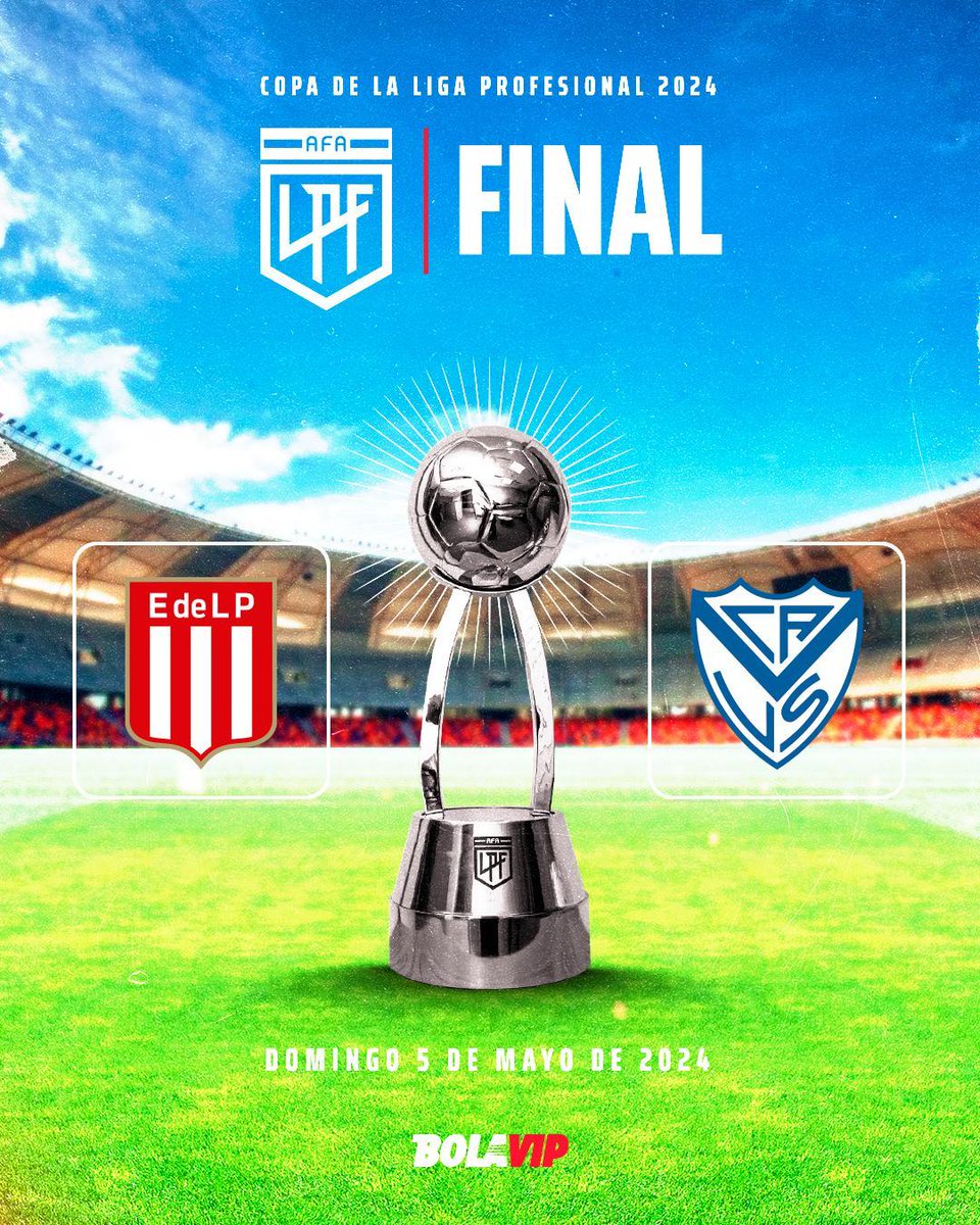 Señores... 𝗧𝗘𝗡𝗘𝗠𝗢𝗦 𝗙𝗜𝗡𝗔𝗟 𝗖𝗢𝗡𝗙𝗜𝗥𝗠𝗔𝗗𝗔. 🏆 Estudiantes y Vélez jugarán la FINAL de la Copa de la Liga. ¿Quién será el campeón?