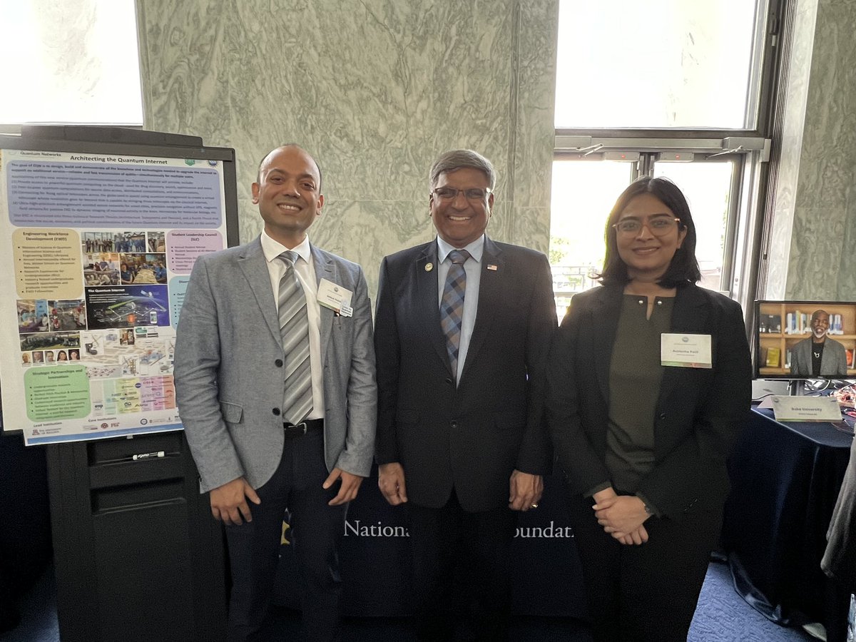 CQN (@cqn_erc) on Twitter photo <a href="/CQN_ERC/">CQN</a> on the hill today for <a href="/NSF/">U.S. National Science Foundation</a> Quantum Showcase with NSF Director
Sethuraman Panchanathan, Director Guha and Graduate student Ashlesha Patil demonstrating her newly developed Quantum Tangram Game
#quantumnetworking #research #nsffunded <a href="/uazresearch/">University of Arizona Research</a> <a href="/CQN_ERC/">CQN</a> on the hill today for <a href="/NSF/">U.S. National Science Foundation</a> Quantum Showcase with NSF Director
Sethuraman Panchanathan, Director Guha and Graduate student Ashlesha Patil demonstrating her newly developed Quantum Tangram Game
#quantumnetworking #research #nsffunded <a href="/uazresearch/">University of Arizona Research</a>